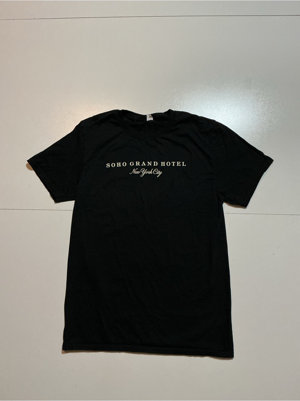 Soho Grand Hotel NYC New York City Souvenir Graphic Black Crewneck S/S T-Shirt